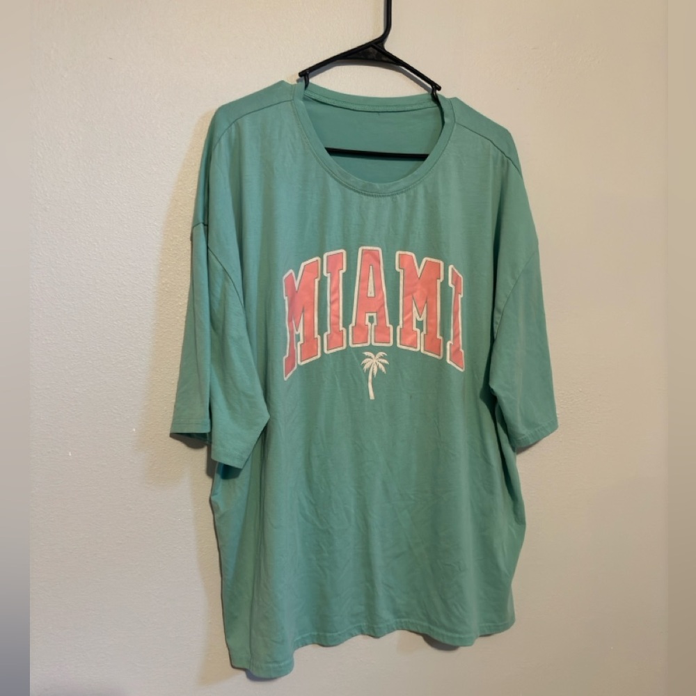 Turquoise Oversized Tee